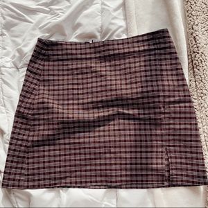 Plaid Mini Skirt!